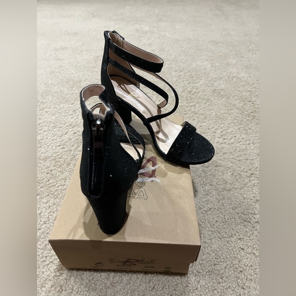 Glitter and Gleam Rhinestone Block Heals - Picture 2 of 4